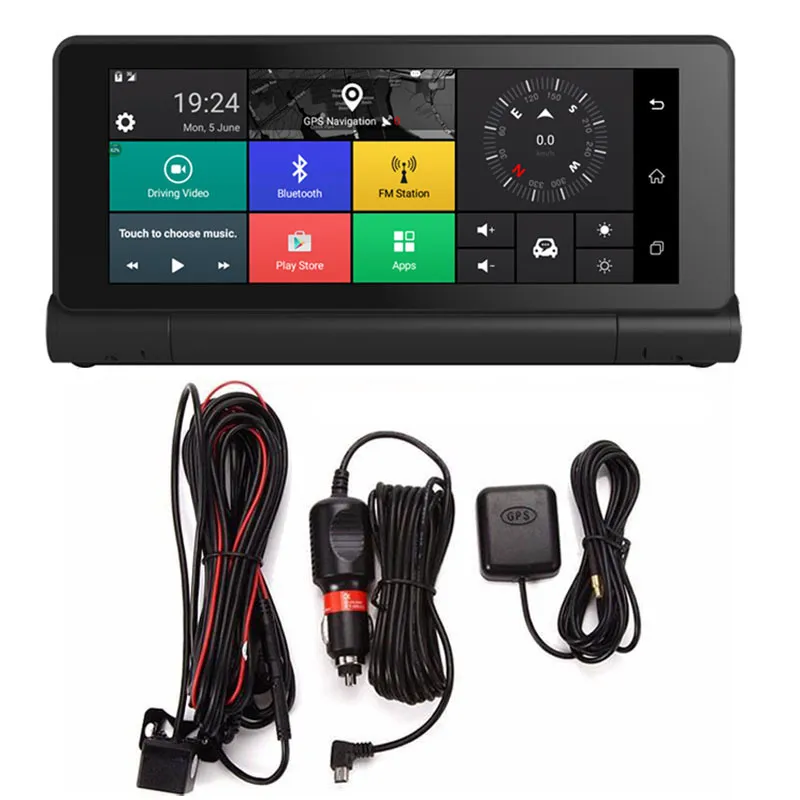 3G 7インチの車のGPSナビゲーションBluetooth Android 5.0ナビゲーターDVR HD 1080車のGPS Sat Navi無料3Dマップ