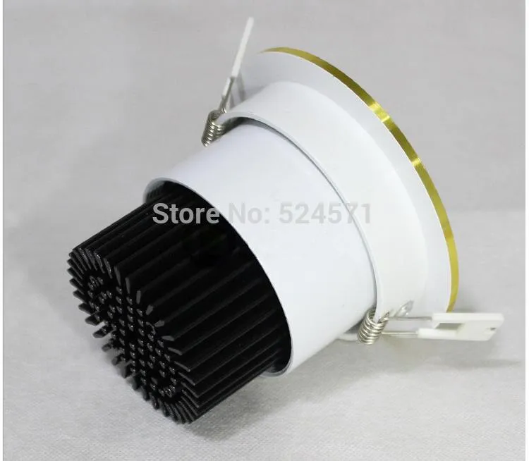 Varm!!! Dimmable110V / 220V / 230V 9W 15W COB LED Downlights Tiltable Fixture Inbyggd tak Ner Lights Warm-Cool-Natural White