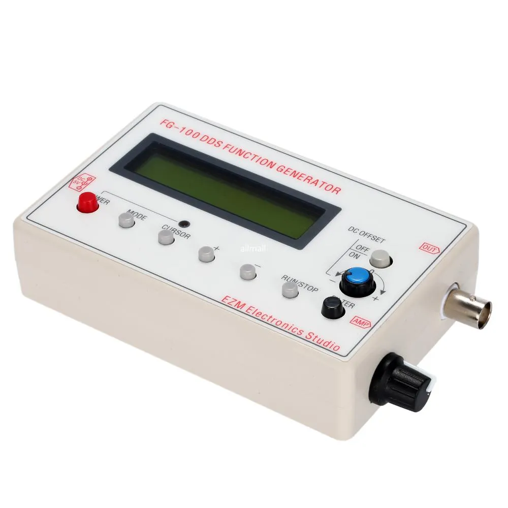 Freeshipping 1HZ-500KHZ DDS Functional Signal Generator Sine + Square + Triangle + Sawtooth Waveform