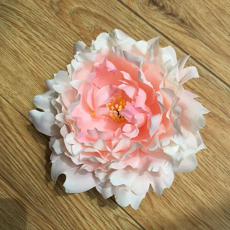 Konstgjorda blommor Silk Peony Flower Heads Party Wedding Decoration Supplies Simulation Fake Flower Head Home Decorations 15cm WX-C03