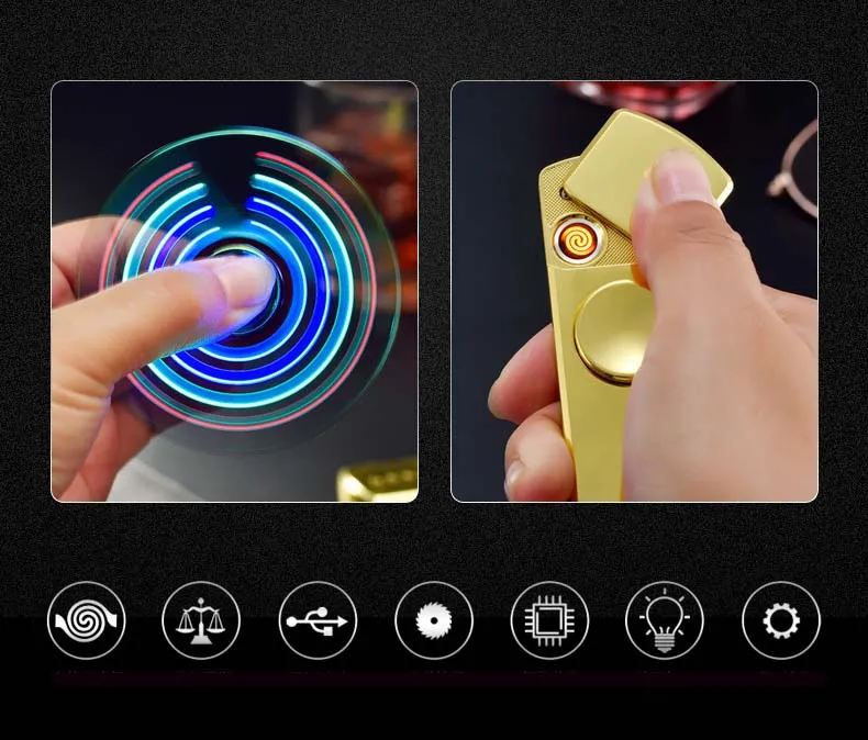 Fidget spinner cigarette best sale lighter