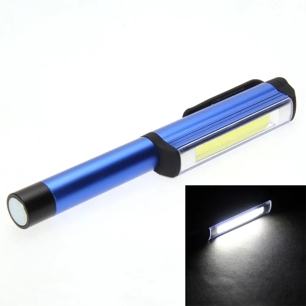 Lighting 300LM Aluminum LED COB Pen Pocket Torch Magnetic Inspection Work Lamp Surgical Doctor Emergency Reusable