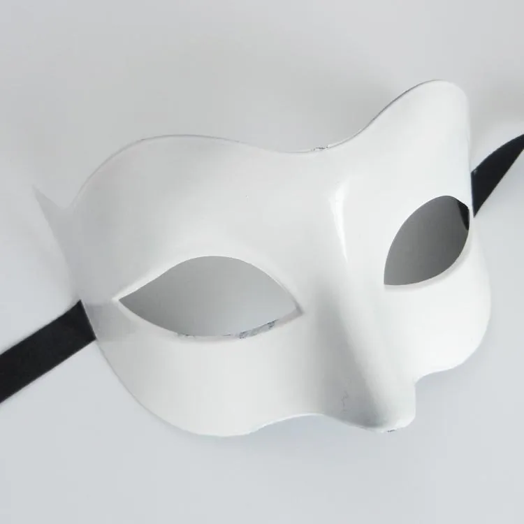 Mäns Masquerade Mask Fancy Dress Venetian Masks Male Masquerade Masker Plast Half Ansiktsmask För Party Nightclub