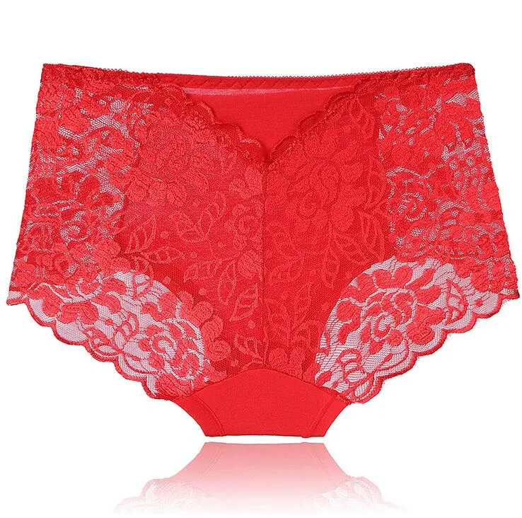 Navio grátis na cintura Corpo Sexy Calcinhas Mulheres Lace Underwear Ms. Modal Briefs Transparente Respirável Slim Mulheres Underwears NP034