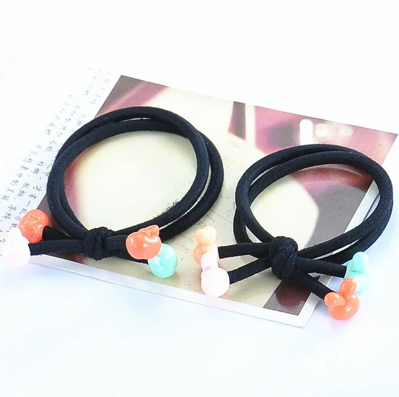 High quality The new rope knot double knot lovers simple simple women's rubber band hot FQ083 a 