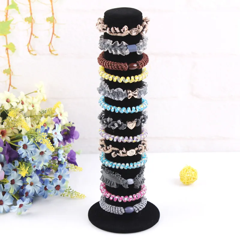 High Quality Black Hairband Stand Headband Holder Jewelry Accessories Display Hairclip Shelf Hairpin Rack Jewelry Showcase