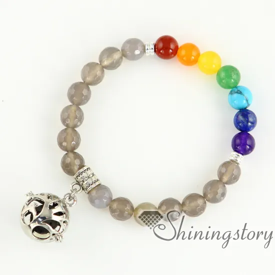 7 Chakra Armband Chakra Sieraden Essentiële Olie Armband Aromatherapie Armbanden Essentiële Olie Sieraden Essentiële Olie Armband Diffuser