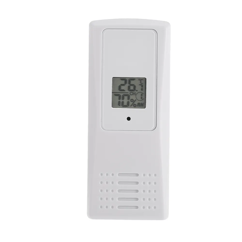 3つのリモートセンサー温度計湿度計が付いているFreeshipping LCDデジタル433MHz無線8チャネル屋内/屋外サーモ湿度計温度計湿度計