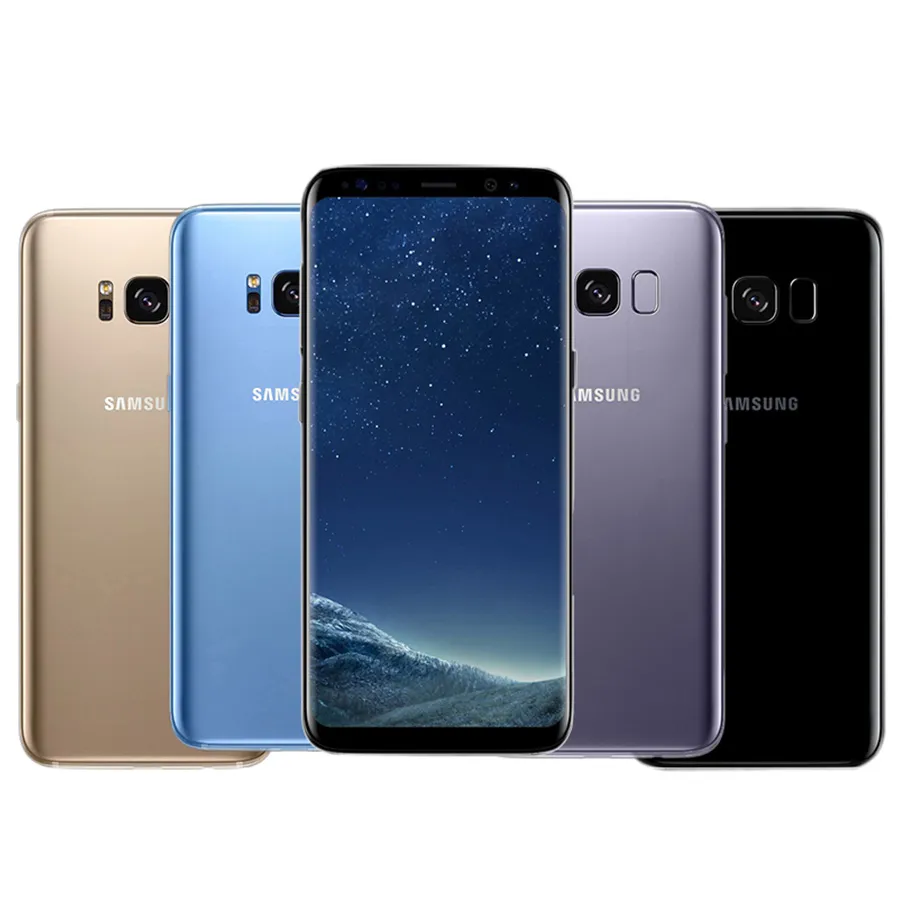 Original olåst Samsung Galaxy S8 Plus 4G RAM 64G ROM 6.2 "OCTA Core Dual SIM 4G LTE Mobiltelefon Fingeravtryck Renoverad Smartphone