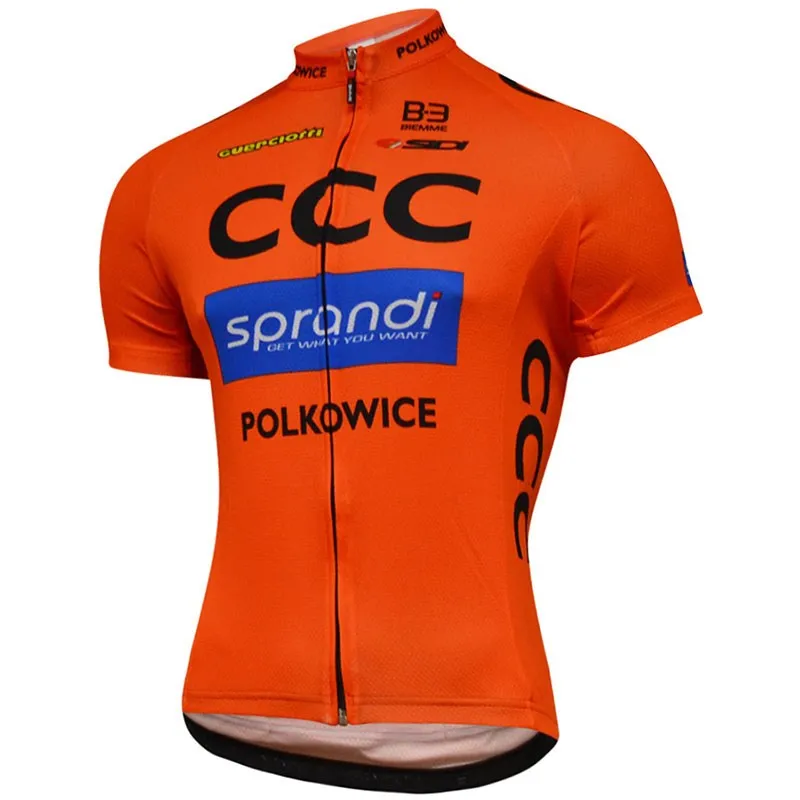 CCC Orange Mens Ropa Ciclismo Cycling Jersey Zestaw MTB Rower Ubrania rowerowe 2024 Koszulki rowerowe mundurowe 2xs-6xl A58