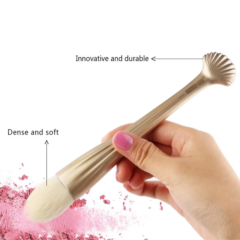 6 sztuk Makijaż Szczotki Twarz Eye Podstawowe Kosmetyczne Fundacja Blush Brush Brush Brush Shell Designs Profesjonalne pędzle do makijażu zestaw