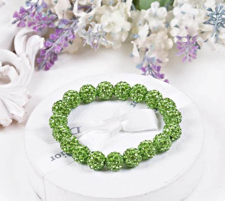 Good A++ Fashion 20 crystal diamond ball bracelet beads diy handmade jewelry FB292 a Charm Bracelets