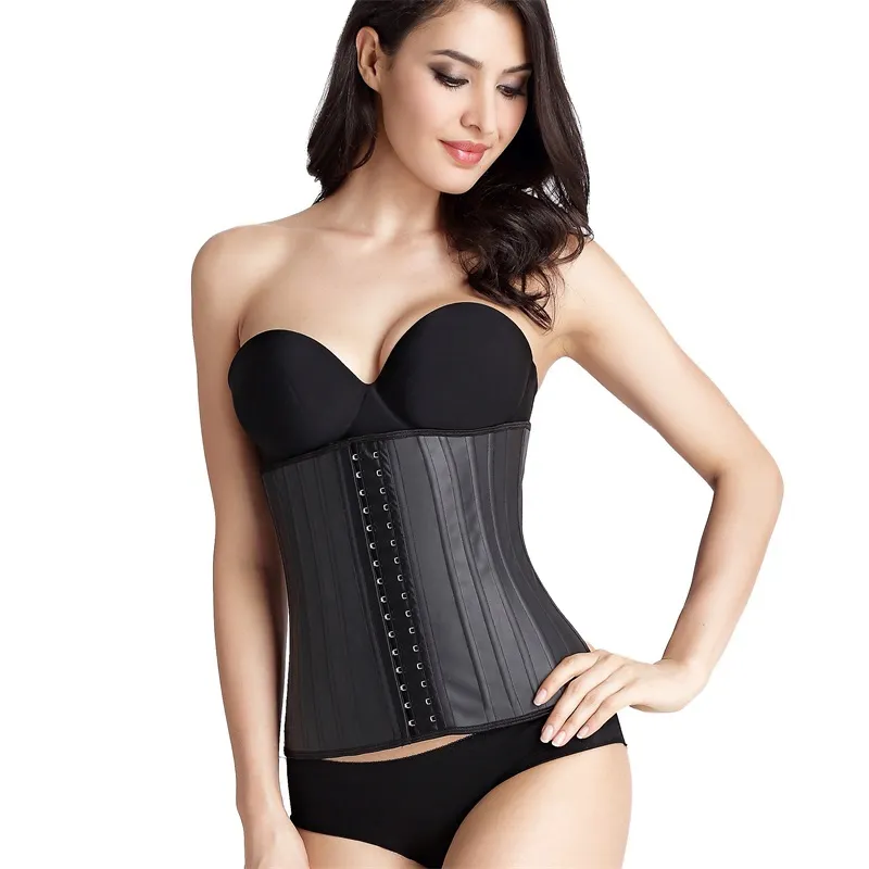 25 Steel bones Latex waist trainer Slimming latex Belt cincher corset shapers body shaper slimming latex corset 9053