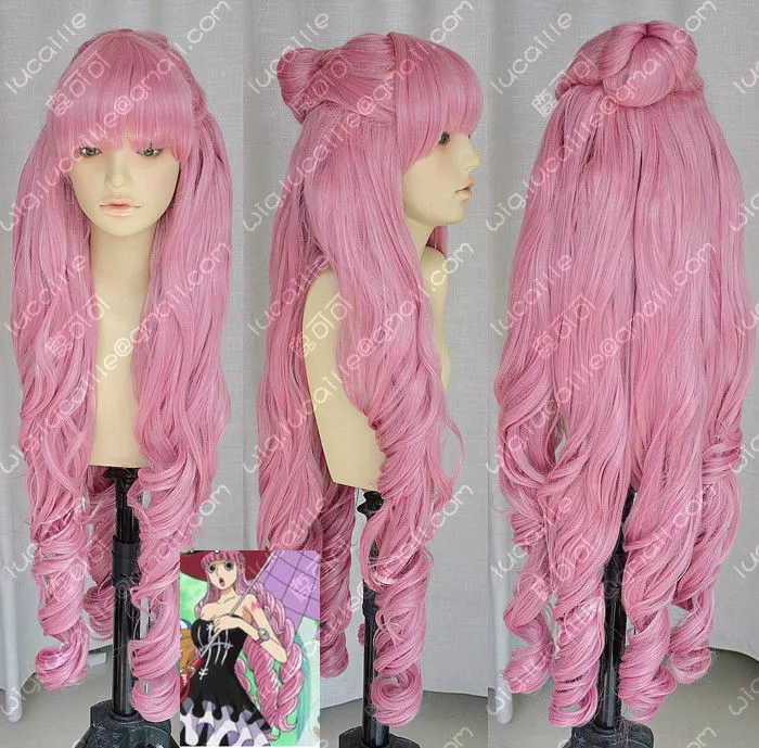 Wholesale free shipping >>>>After Bang Road / Peiluo Na / Perona Two Years / 90 cm , Slightly Curled Wig Cos