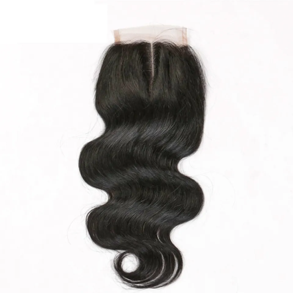 Brazilian Hair Bundles with Closure 8-30inch Double Weft Human Hair Extensions Dyeable Remy Virgin Hair Weave Body Wave Wavy