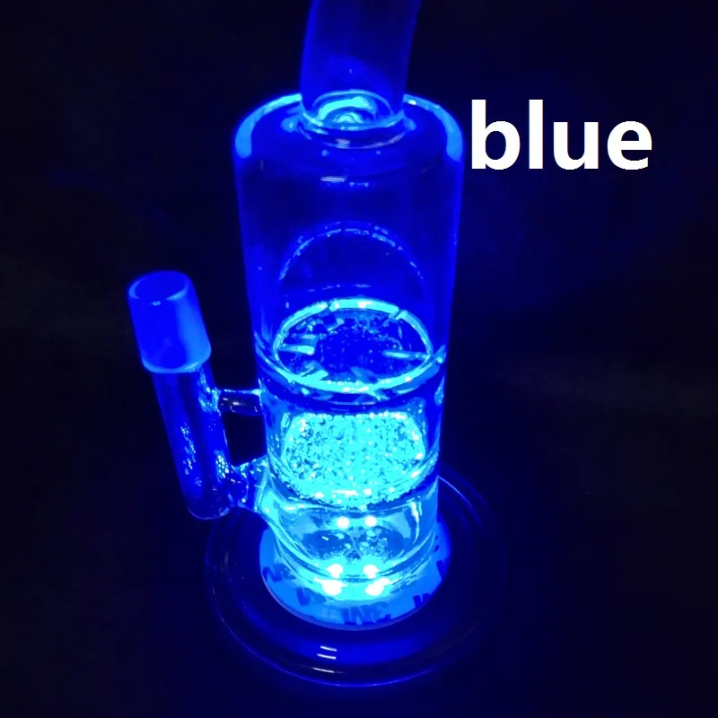glas Bong Base LED-ljus med 7 färger Automatisk justering Bländningsljus
