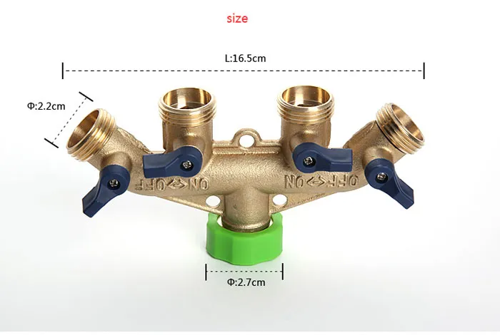 Y Tipo de conector Válvula multifuncional Equipamento de pistolas de água separador de jardim irrigação de água água