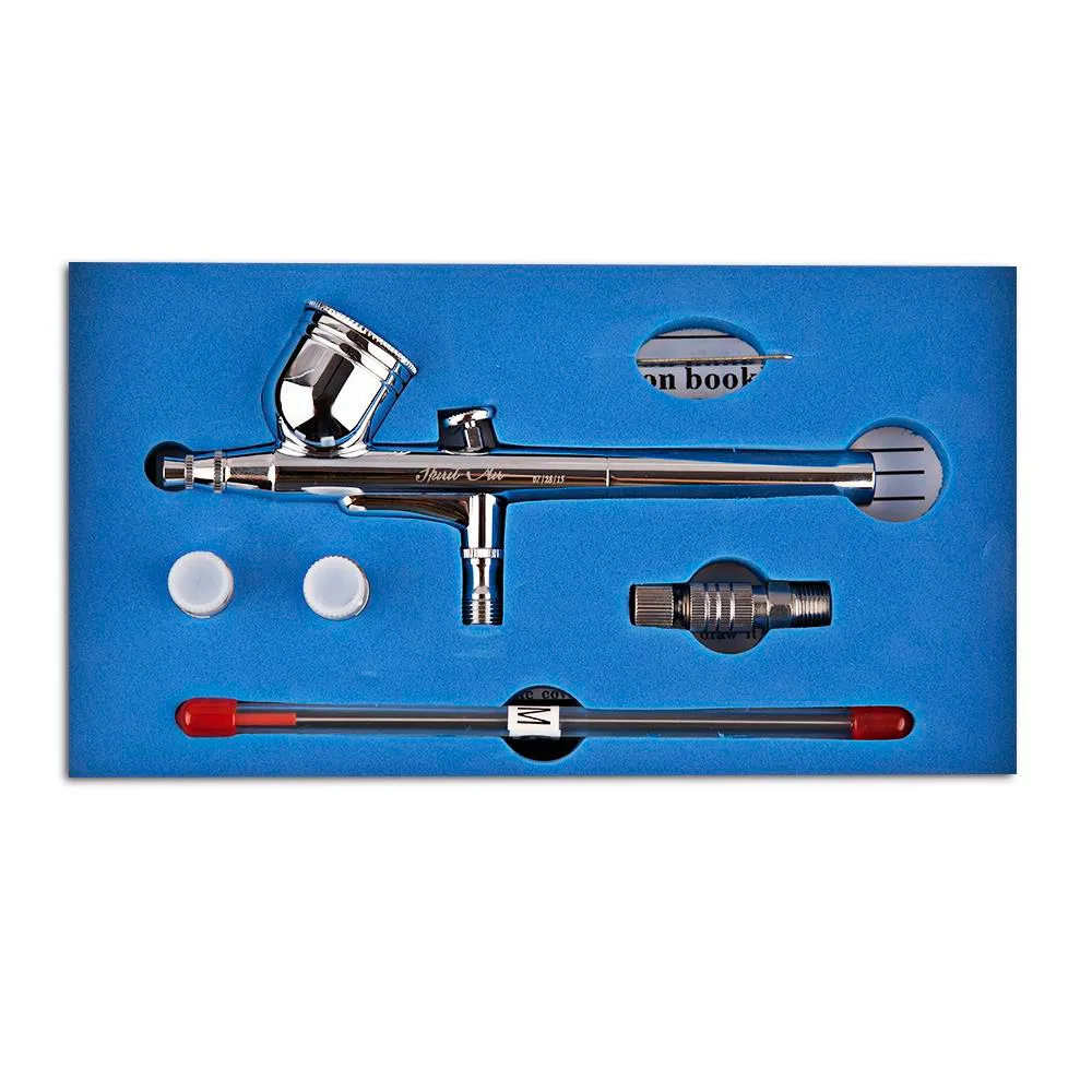 SP470T Gravity Feed Dual Action Trigger Airbrush Kit 0.2mm/0.3mm/0.5mm