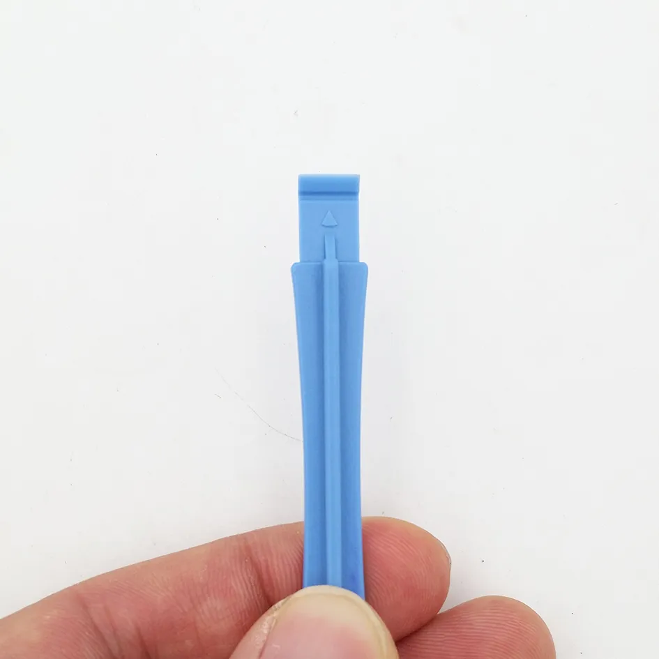 Groothandel 82mm Ligth Blue Plastic Pry Tool Crowbar Opening Tools Spudger voor iPhone 4 4S 5G 5S 6 6S I7 Mobiele Telefoon Reparatie / 