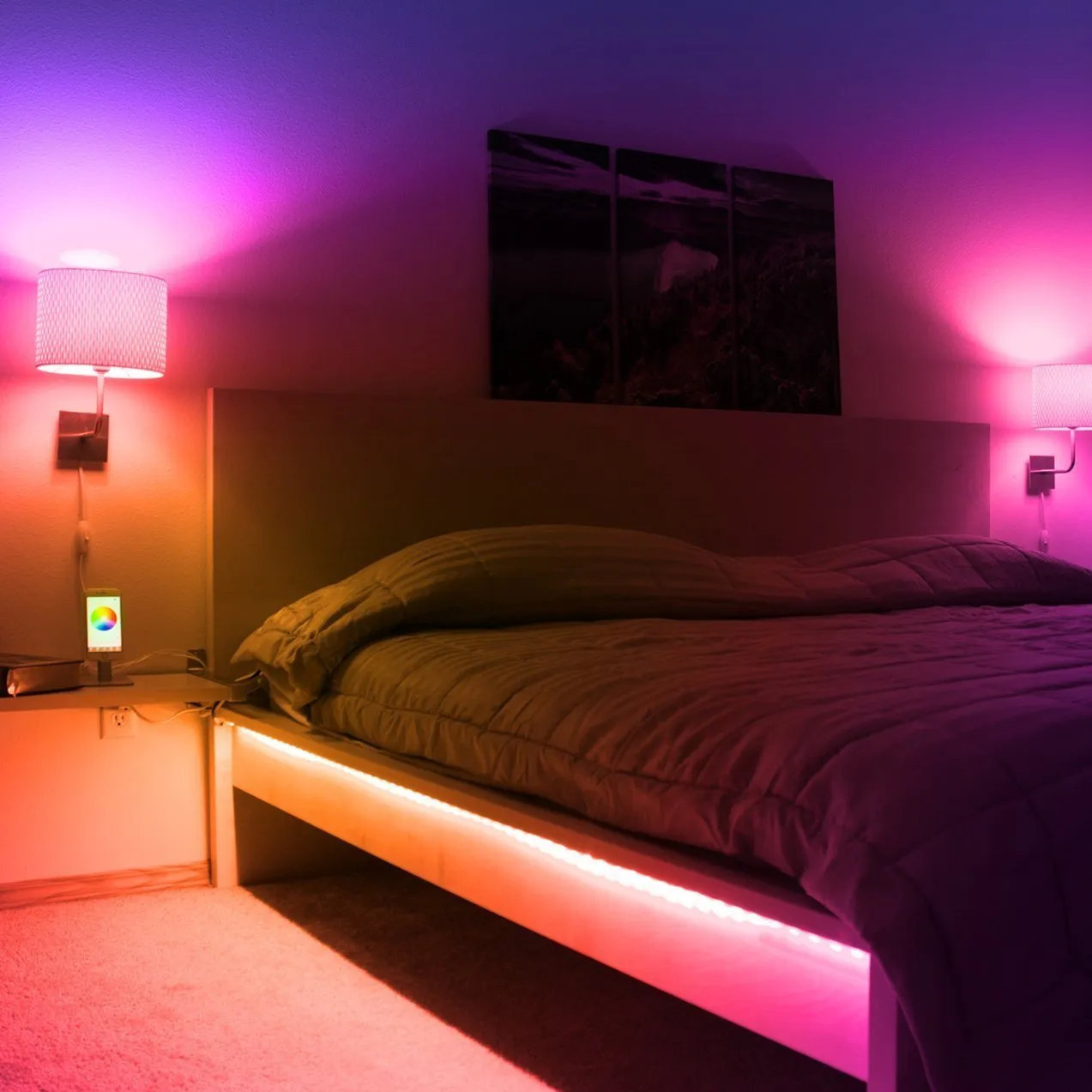 بلوتوث الذكية LED لمبة الموسيقى صوت المتكلم 6W الأبيض RGB مصباح الإضاءة E27 لمبة مراقبة لاسلكية يعمل مع الهاتف