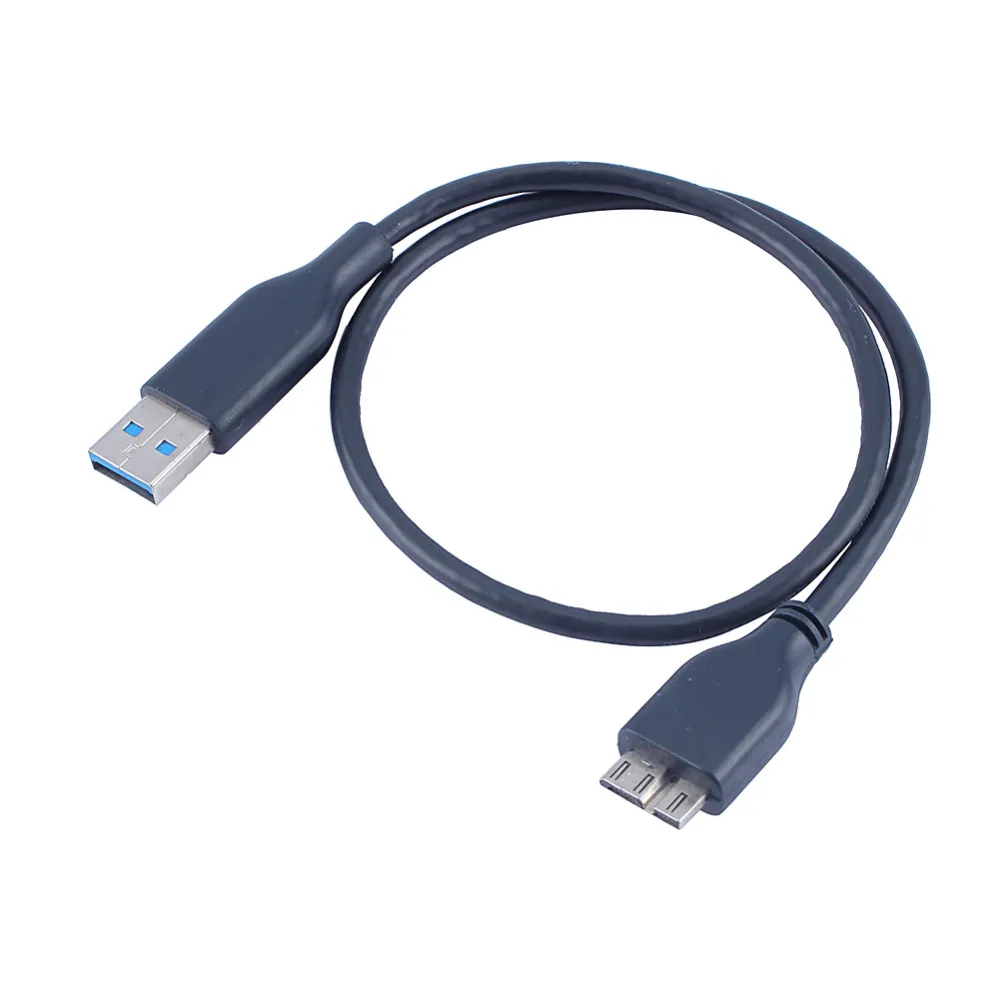 Freeshipping 5pcs/lot USB 3.0 Male A to Micro B Cable Cord Adapter Converter For External Hard Drive Disk HDD High Speed approx 45cm