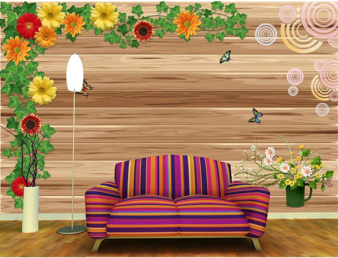 Alta qualità Costom Moda moderna sfondo muro murale carta da parati 3d