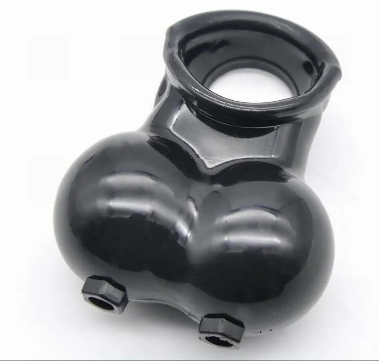 Wholesale,silicone Men scrotum bondage penis ring Cage Cock Rings Time Delay Sex Toys Silicone Ring Ball Stretcher1402099