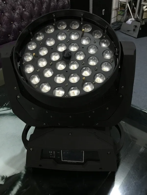 2Xlot 36 * 15W RGBWA 5IN1 ZOOM LED Moving Head Light Beam Vinkel Justerbar med flygväska + DMX Cable 5Mroad Case | Rackfodral