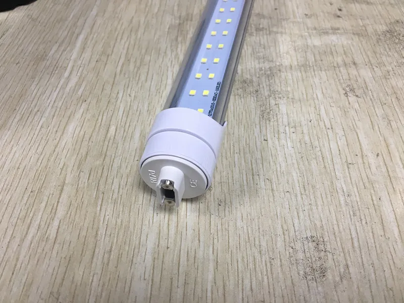 Zweireihige 8 Fuß T8 drehbare LED-Lichtröhren FA8 G13 R17D Rotierende T8-LED-Lampen 72 W AC 85–265 V UL DLC SAA