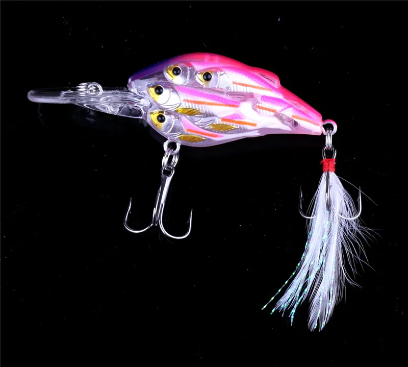 Marca Shad Crankbait Señuelos de pesca con mosca 11 cm 12.5g Big Game Live Target Minnow cebo aparejos de pesca