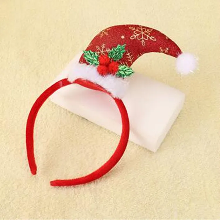 Nieuwe Collectie Kinderen / Volwassen Haaraccessoires Hoofdband Caps Santa Snow Man Sticks Red Christmas Gifts for Kids Girls Boys