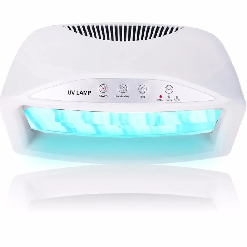 54W lampe UV sèche-ongles avec ventilateur et minuterie Machine électrique pour durcir l'outil d'art de Gel d'ongle lampe UV pour ongles double mains