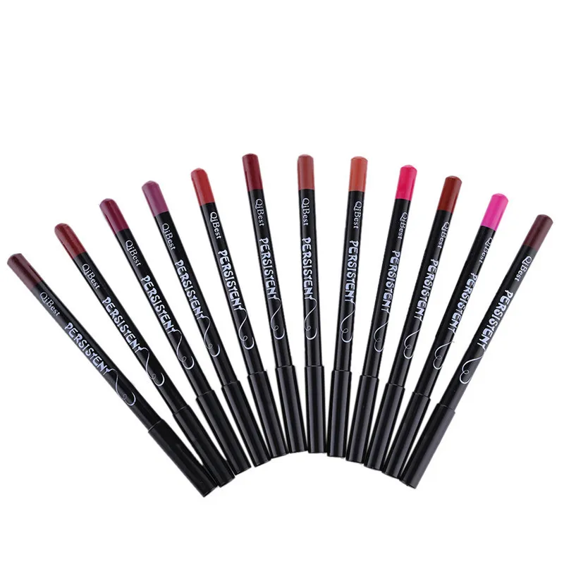 Professioneller multifunktionaler Lipliner-Stift, langlebig, wasserdicht, für Lippen, Augenbrauen, Kosmetik, Make-up, bunte Lipliner-Stifte