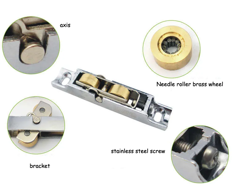 flat style Sliding Door Roller energy saving Plastic steel Window Wheel Glass Furniture Pulley Household Hardware Part