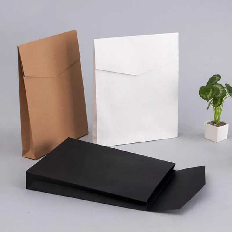 Kraftpapier-Umschlag-Geschenkboxen, Geschenkverpackung, Tasche für Buch/Schal/Kleidung, Dokument, Hochzeitsbevorzugung, Dekoration ZA4293