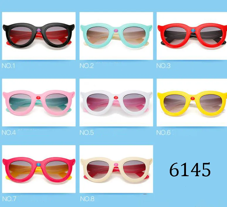 86 Couleur Enfants chauve-souris Éléphant nez Chien oreille oeil de chat dessin animé animal forme mignon lunettes de soleil garçon fille En Gros