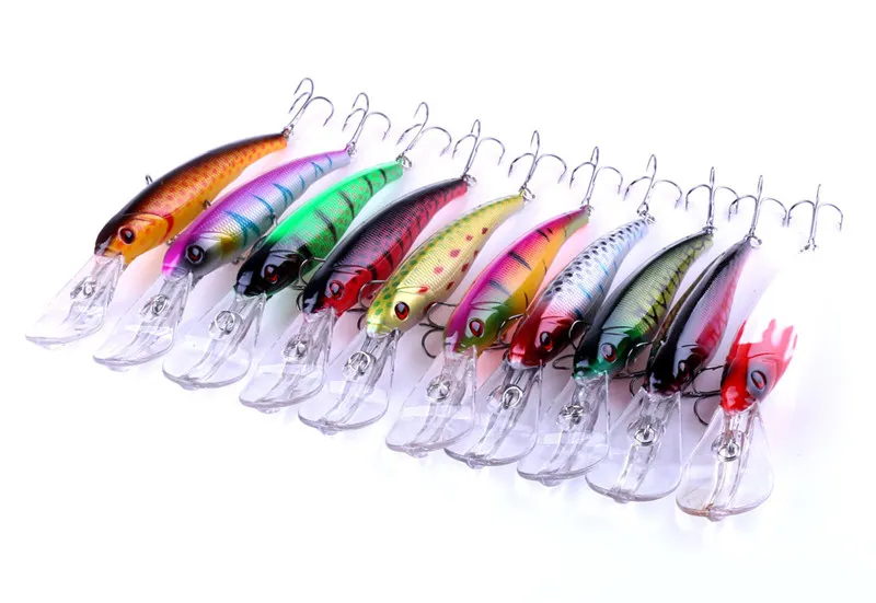 새로운 Big Big Ocean Minnow 낚시 미끼 29g 16 5cm Wobblers 수영 베이트 투명 레이저 크랭크 미끼 낚시 낚시 태클 270y