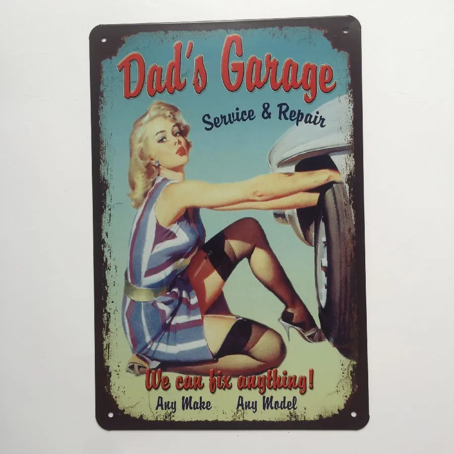 Motor Yağ Mack Mutfak Kuralları Garaj Kahve Retro Rustik Teneke Metal Tabela Duvar Dekor Vintage Tin Poster Cafe Mağazası Bar Ev Dekor4651396