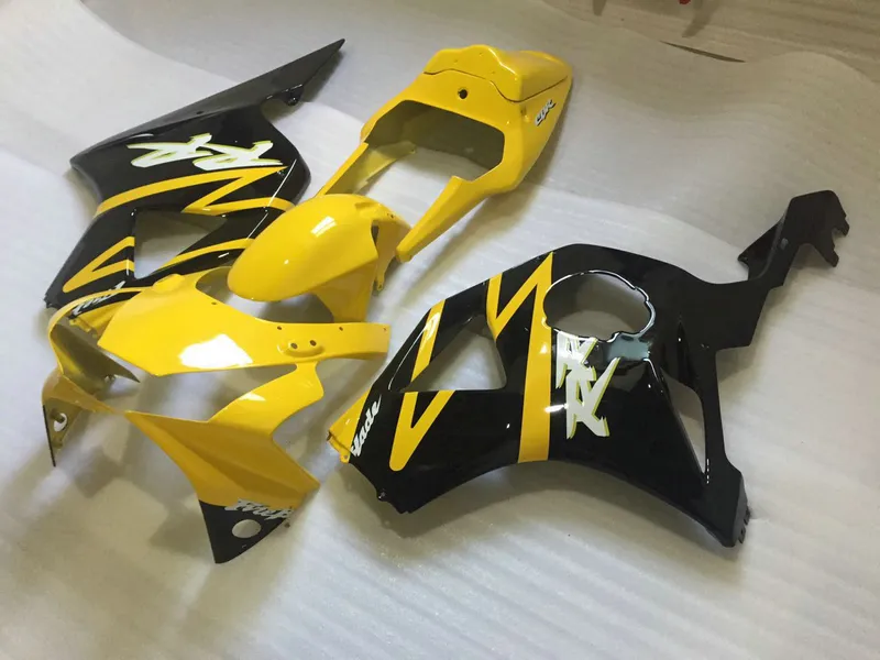 Fairing Kit för Honda CBR900RR 02 03 Gul Svart Motorcykel Fairings Set CBR 954RR 2002 2003 OT01