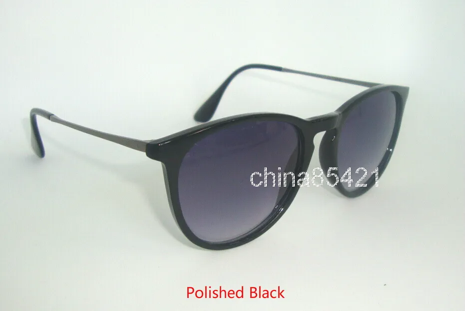Moda de alta qualidade feminino Erika Óculos de sol Eyewear Black Bege Frame Gradiente Lente 52mm com case marrom S027911449