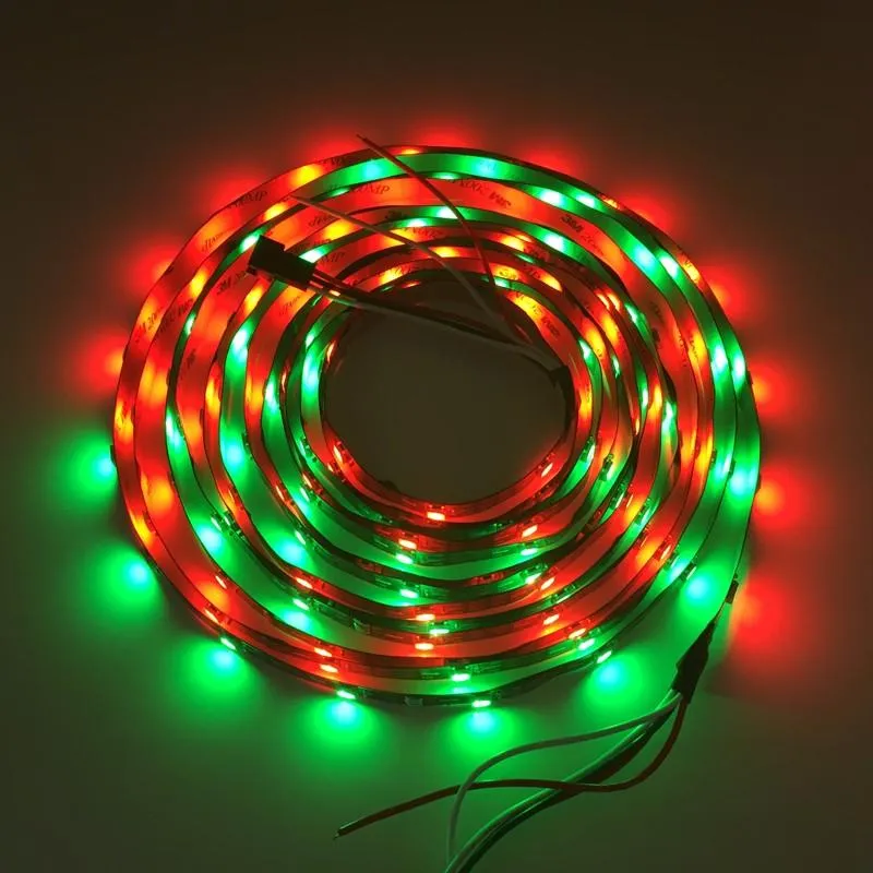 5M 60 LED / M WS2812B WS2812 Pixlar Vit PCB Vattentät WS2811 IC5050 RGB SMD Digital Färg Flexibel LED Strip Light 5V 00000