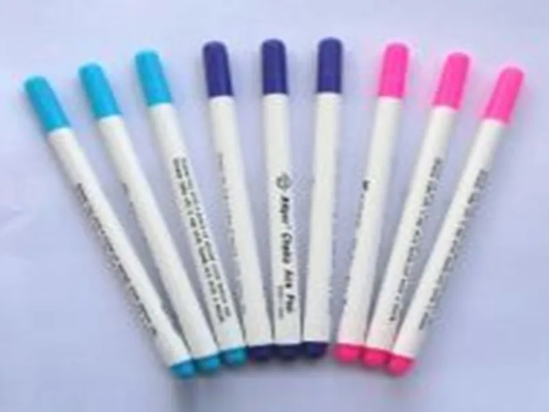 Sewing Tools Air Erasable Pens Markers Easy Wipe Off Water Soluble Fabric Pen Temporary Marking Replace Tailor's Chalk