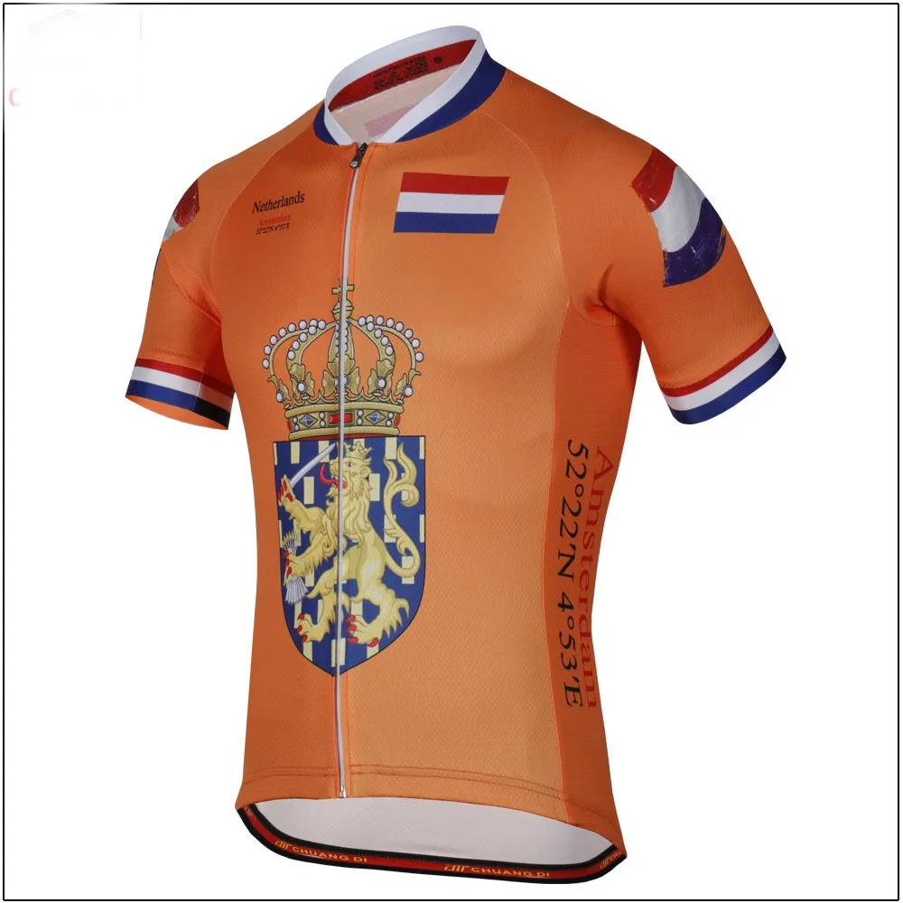 2024 Hommes Summer Pays-Bas Équipe nationale Maillot de cyclisme Ensemble Triathlon VTT Vêtements Maillot Ciclismo Ropa Taille XXS-6XL N8