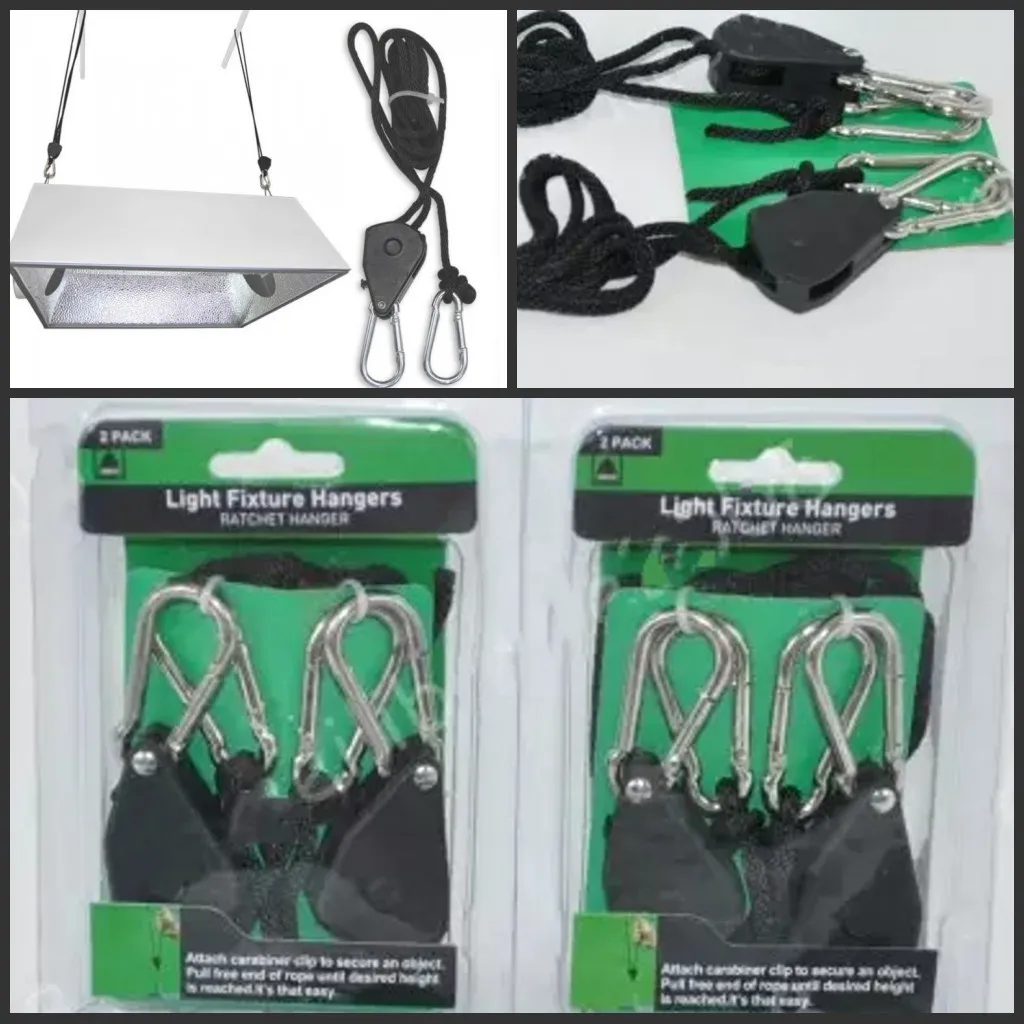 1 pack 2 pieces of 1/8 Rope Ratchet hanger plant lamp hanging on the Rope Lifting hook Ratchet hook free shipping