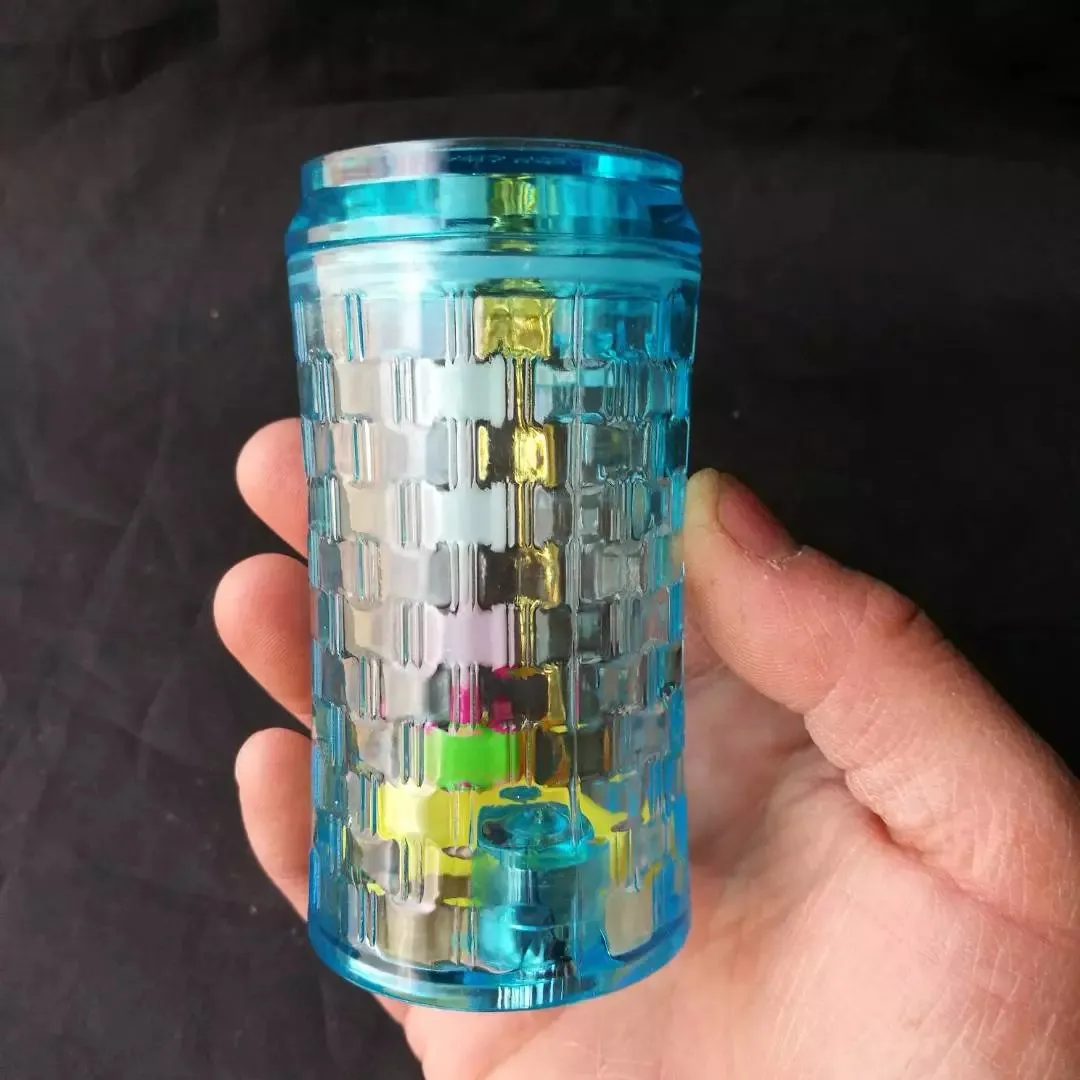 Cube Water Cube Hookh Glass Bongs Akcesoria, szklane rury palenia Kolorowe mini wielo- kolory Rury ręczne Najlepsze łyżki szklane rury