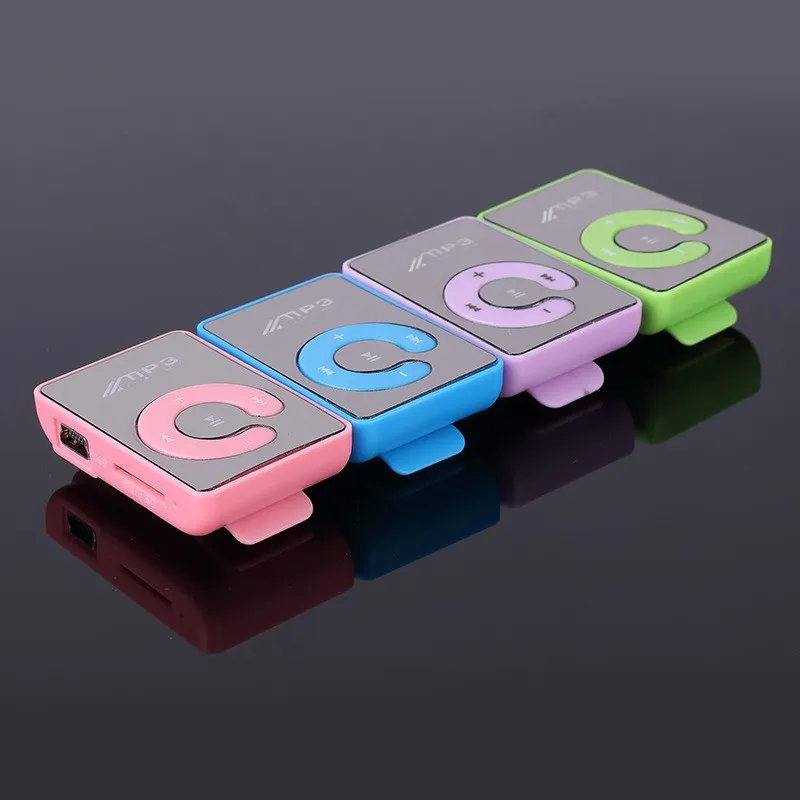 Mini Klip USB Dijital MP3 Çalar Spor Mikro SD TF Kart Yuvası Kablo olmadan 