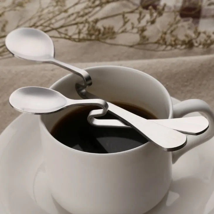Rvs Theelepels Koffie Gift Hot Chocolade Lepels Latte Lepels Lange Lepels Sets Staal Hot Chocolade Lepel Chocolade Lepels Dessert Lepels gold,S