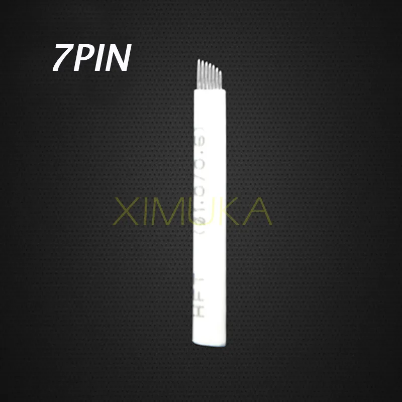 7 Pin Permanent Makeup Eyebrow Tatoo Blade Microblading Needles For 3D Embroidery Manual Tattoo Pen Machine 3504981