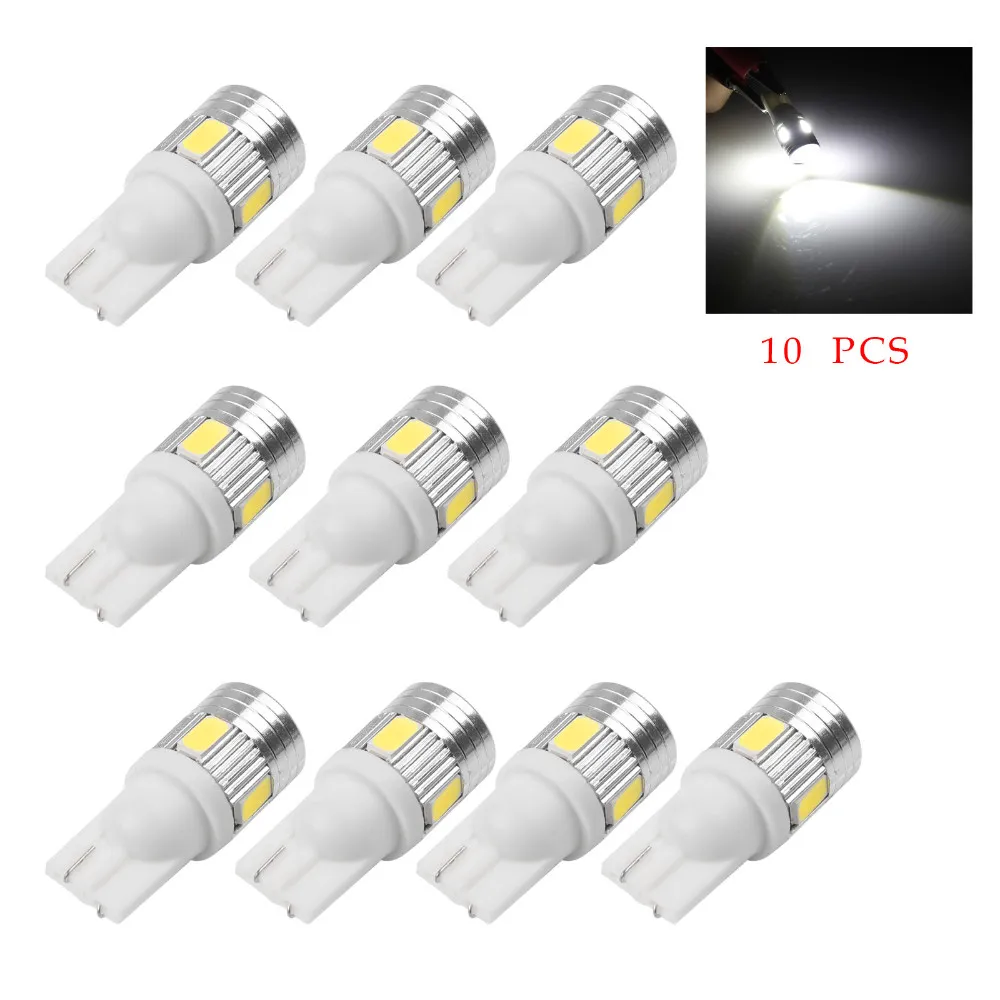 10 Adet T10 W5W Hata Ücretsiz 168 194 SMD LED Süper Kalite Araba Ampul Lamba Araba Kuyruk Işık Yan Park Kapı Aydınlatma Için