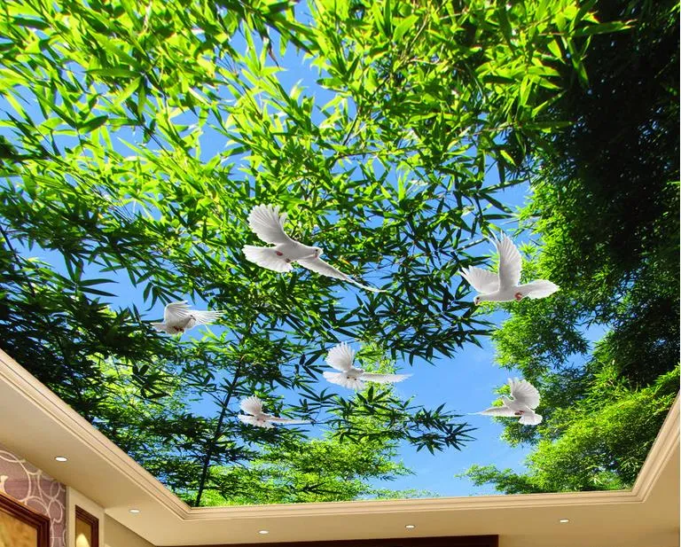 3d Ceiling Wallpaper For Bedroom Walls Custom 3d Wallpaper For Ceilings